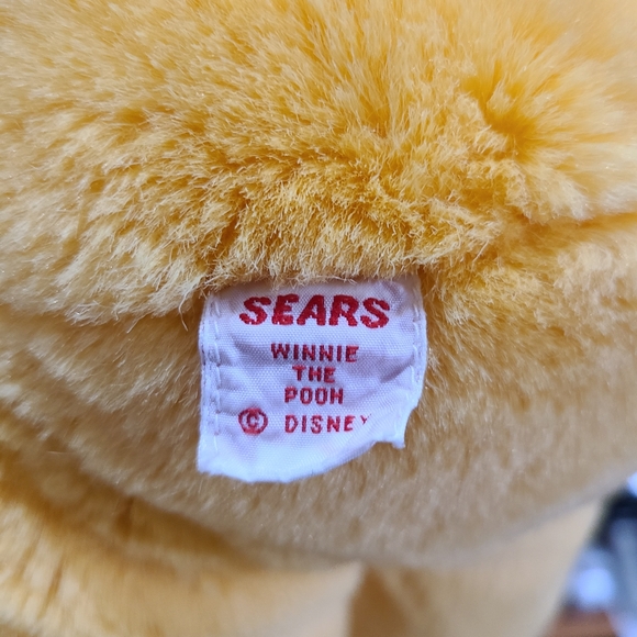 Vintage Disney Classic Winnie Pooh Sears Gund Plush Yellow Stuffed Bear Toy - Picture 7 of 8